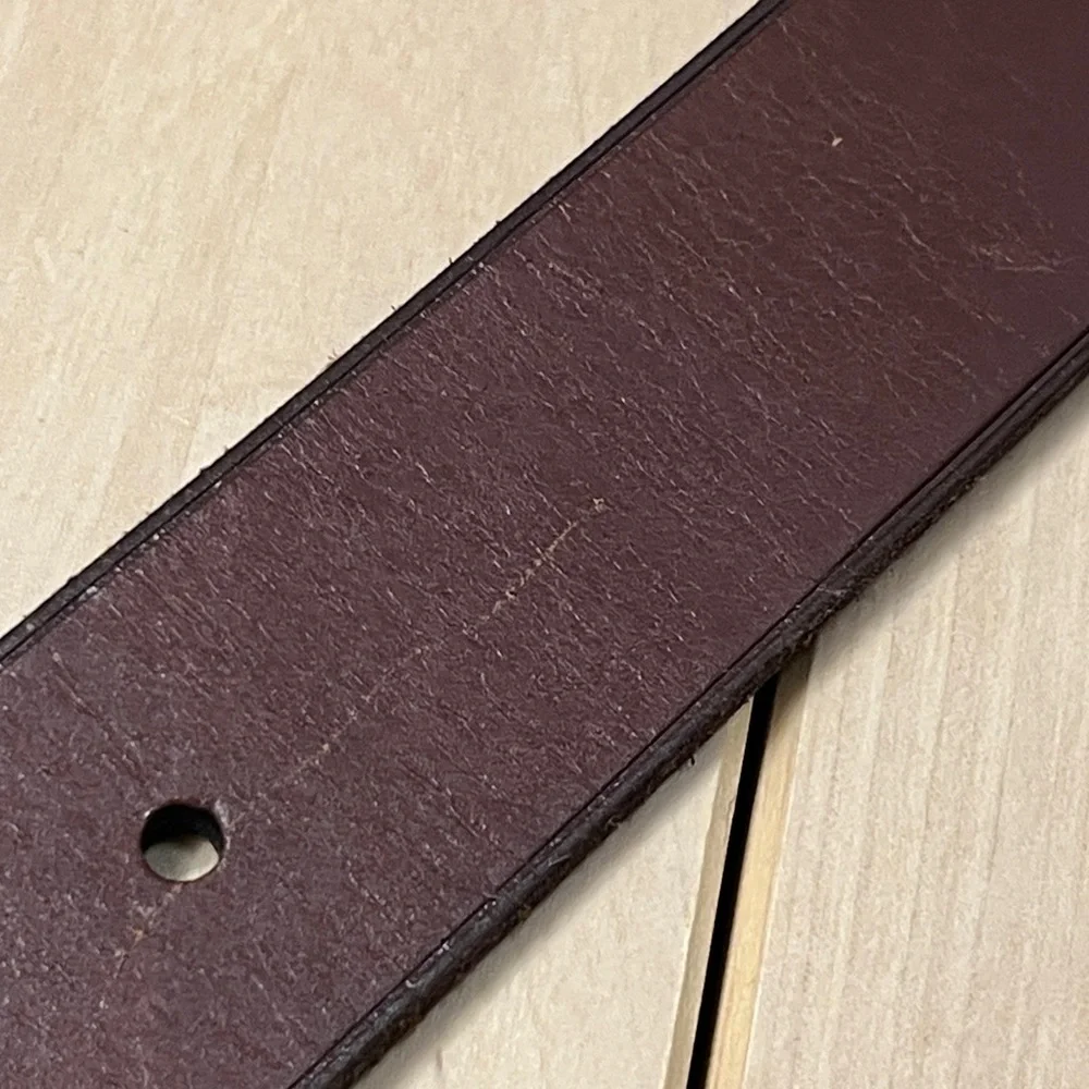 Polo Ralph Lauren Dark Brown Leather Belt w/ Brass Hardware Men’s Size 40 - EUC
